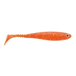 Jackson Zanderbait 14cm Orange Glitter Zanderangeln Gummifisch