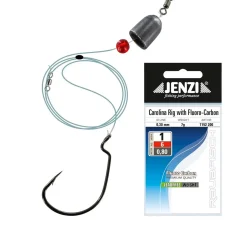 Jenzi FC-Line Carolina-Rig 7g Hakengröße 1 mit Offset-Haken und Gewicht