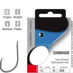 Jenzi gebundene Allround Barbless Schonhaken #14