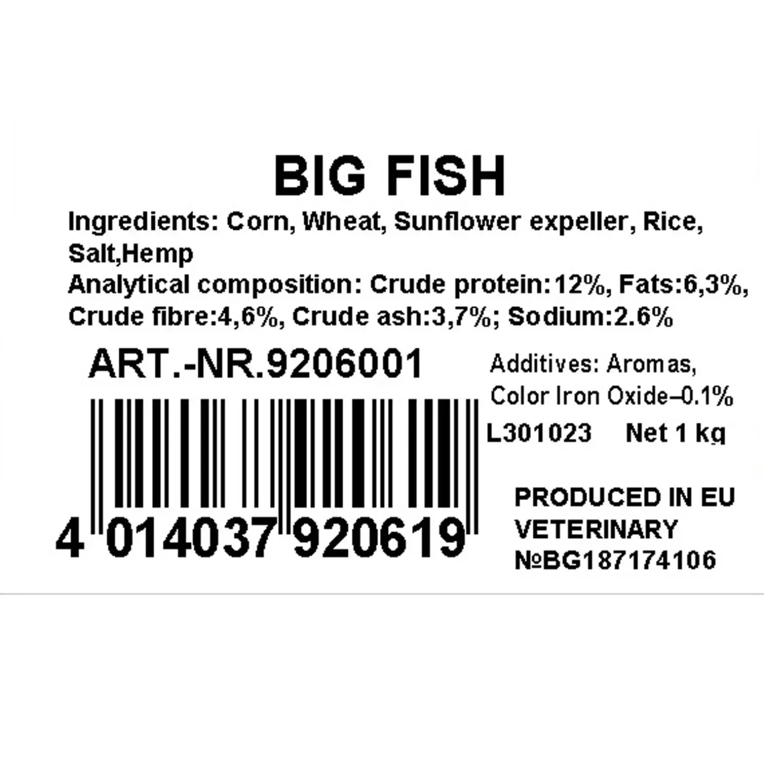 Jenzi Karpfen Spezial Karpfen Big-Fish 1kg