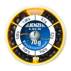 Jenzi Klemmblei Bleischrot Sortiment Set 70g fein