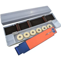 Jenzi Kunststoff-Box 45x7,5x4cm mit Spulen und Schere