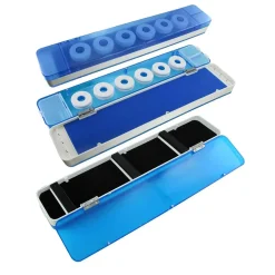 Jenzi Kunststoff-Box 45x8x4,5cm mit 6 Spulen