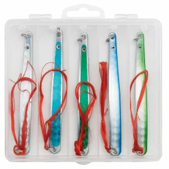 Kinetic Belone Flash Silky Hornhecht-Blinker Angelset - 5 Hornhecht 16g mit Box