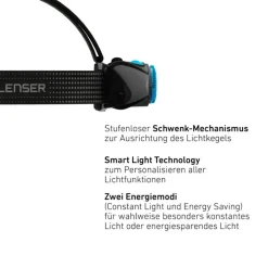 Ledlenser MH7 black/grey Stirnlampe Kopflampe