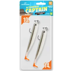 Lieblingsköder 12,5cm Actionpack Captain Gummifisch montiert Set