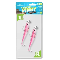 Lieblingsköder 10cm Actionpack Pinky Gummifisch montiert Set