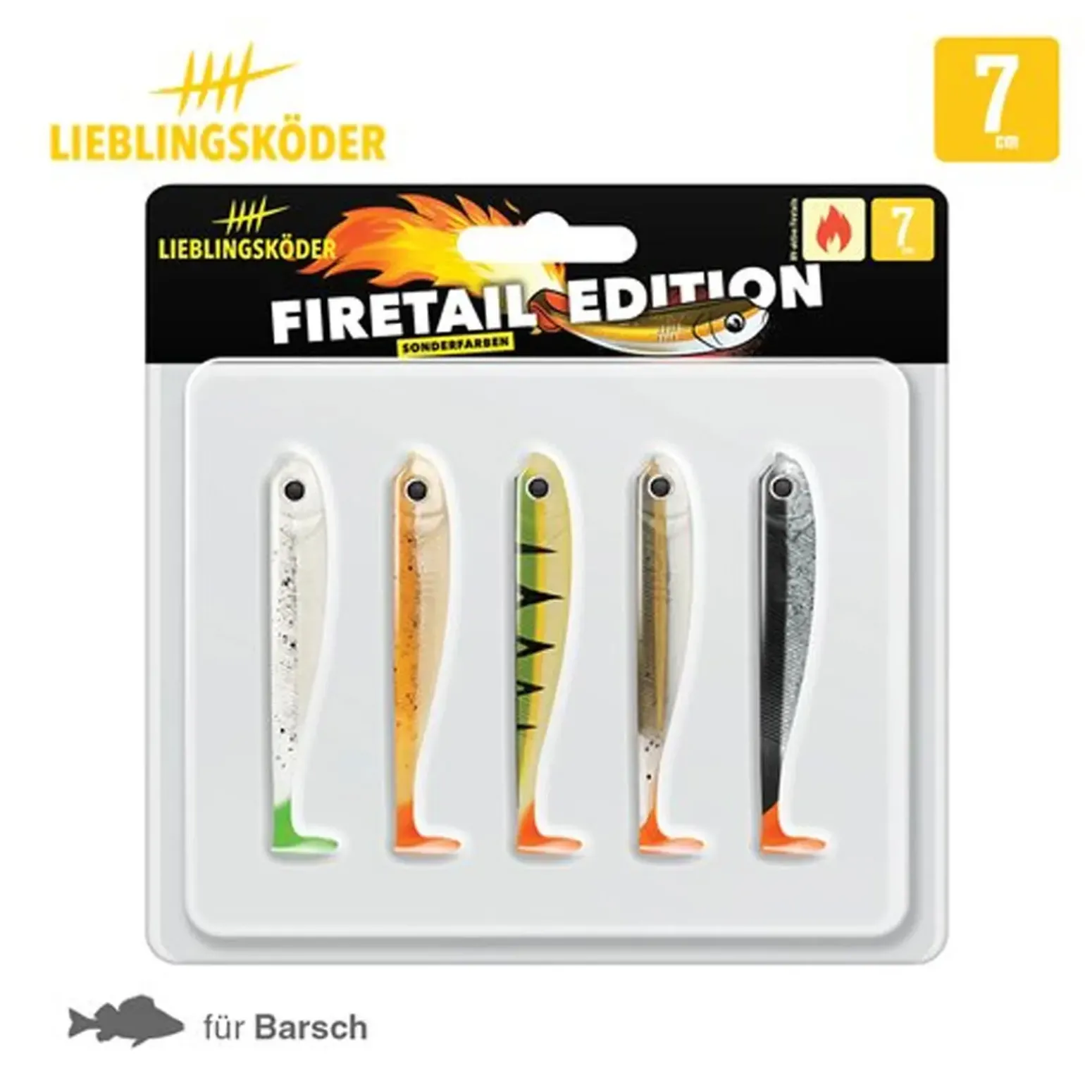 Lieblingsköder 7,0cm Firetail Edition Gummifisch