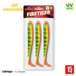 Lieblingsköder 15,0cm Firetiger Gummifisch
