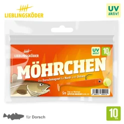 Lieblingsköder 10cm Möhrchen Gummifisch