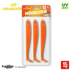 Lieblingsköder 15,0cm Möhrchen Gummifisch