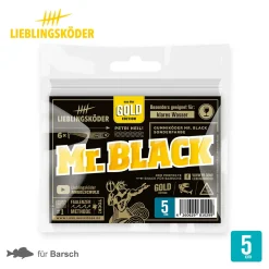 Lieblingsköder 5cm Mr. Black Gummifisch