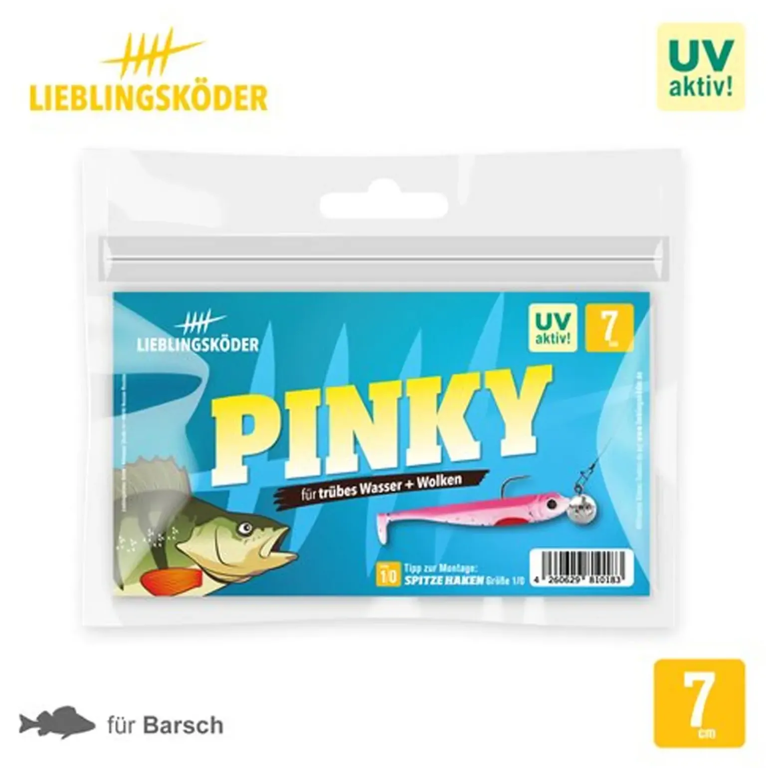 Lieblingsköder 7,0cm Pinky Gummifisch