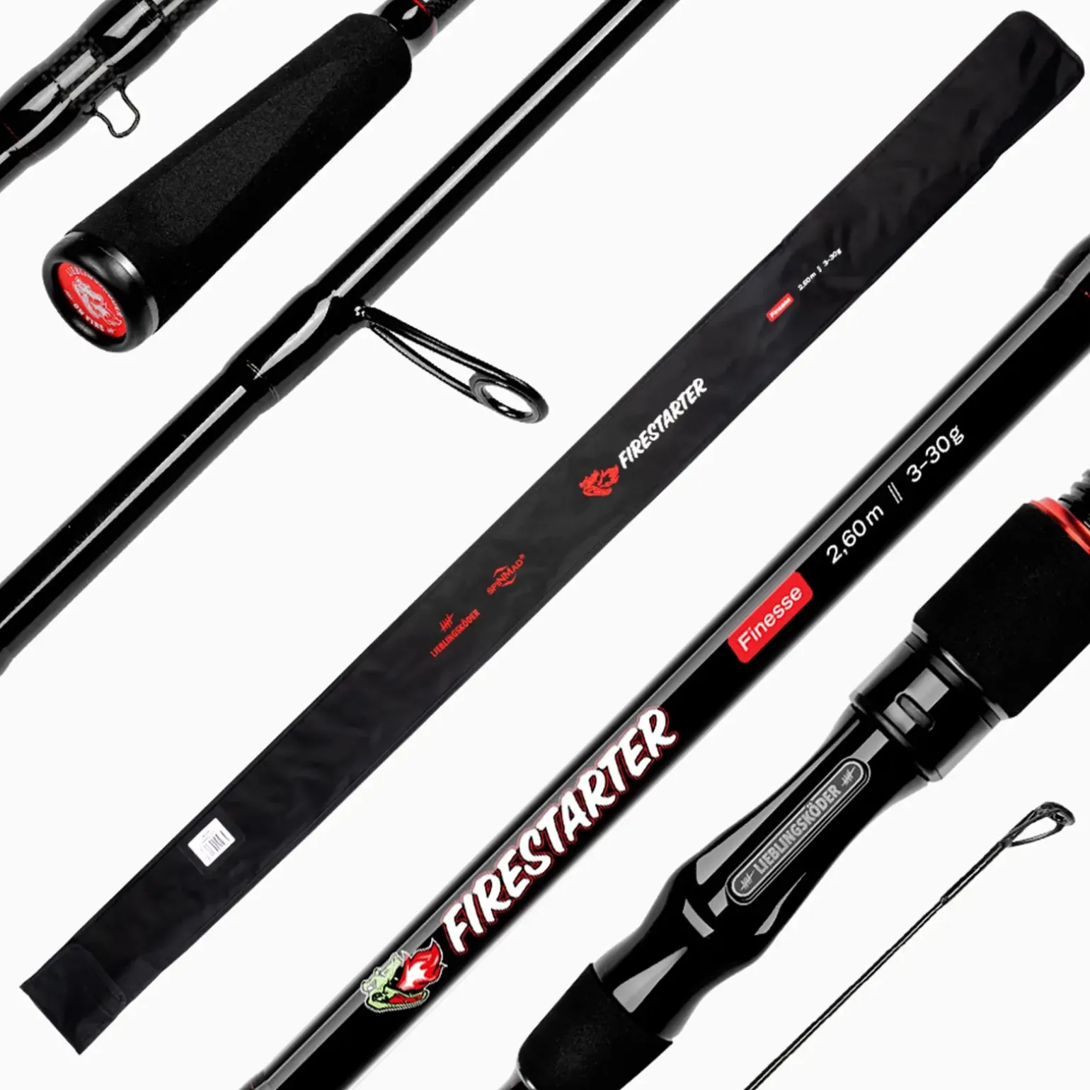 Lieblingsköder FIRESTARTER Finesse 2,60m 3-30g Spinnrute