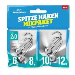 Lieblingsköder Spitze Haken 2/0 Mixpaket Jigheads