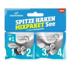 Lieblingsköder Spitze Haken #1 Mixpaket See Jigheads