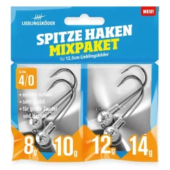 Lieblingsköder Spitze Haken 4/0 Mixpaket Jigheads