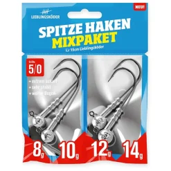 Lieblingsköder Spitze Haken 5/0 Mixpaket Jigheads