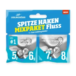 Lieblingsköder Spitze Haken #1 Mixpaket Fluss Jigheads