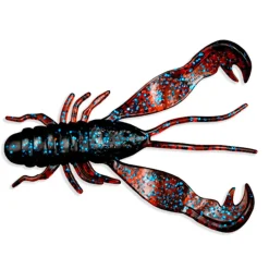 LMAB Finesse Filet Craw Motoroil Blue 4cm Gummikrebs