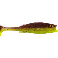 LMAB Köfi Perch Shad 18cm Green Pumpkin Chartreuse Big Bait Gummifisch