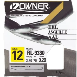 Owner Aal rot gebundene Haken Gr. 4