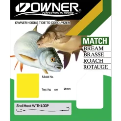 Owner Stipp/Rotauge silber gebundene Haken Gr.16