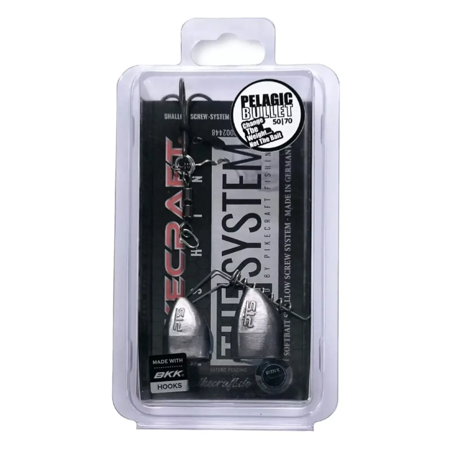 Pikecraft Pelagic Bullet KIT screws, weight, stinger, quick-pin 1pcs Rig Set