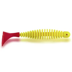 Rhino Salty Paddler 9cm gelb/rot UV Gummifisch Meer