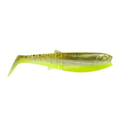 Savage Gear Cannibal Shad 8cm 5g Green Pearl Yellow 5 Stück Gummifisch