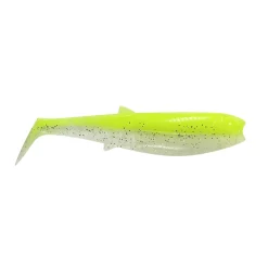 Savage Gear Cannibal Shad 8cm 5g Flou Yellow Glow 5 Stück Gummifisch