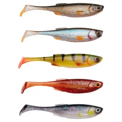 Savage Gear Craft Shad 10,0cm Clear Water Mix 5Stück Gummifisch Set