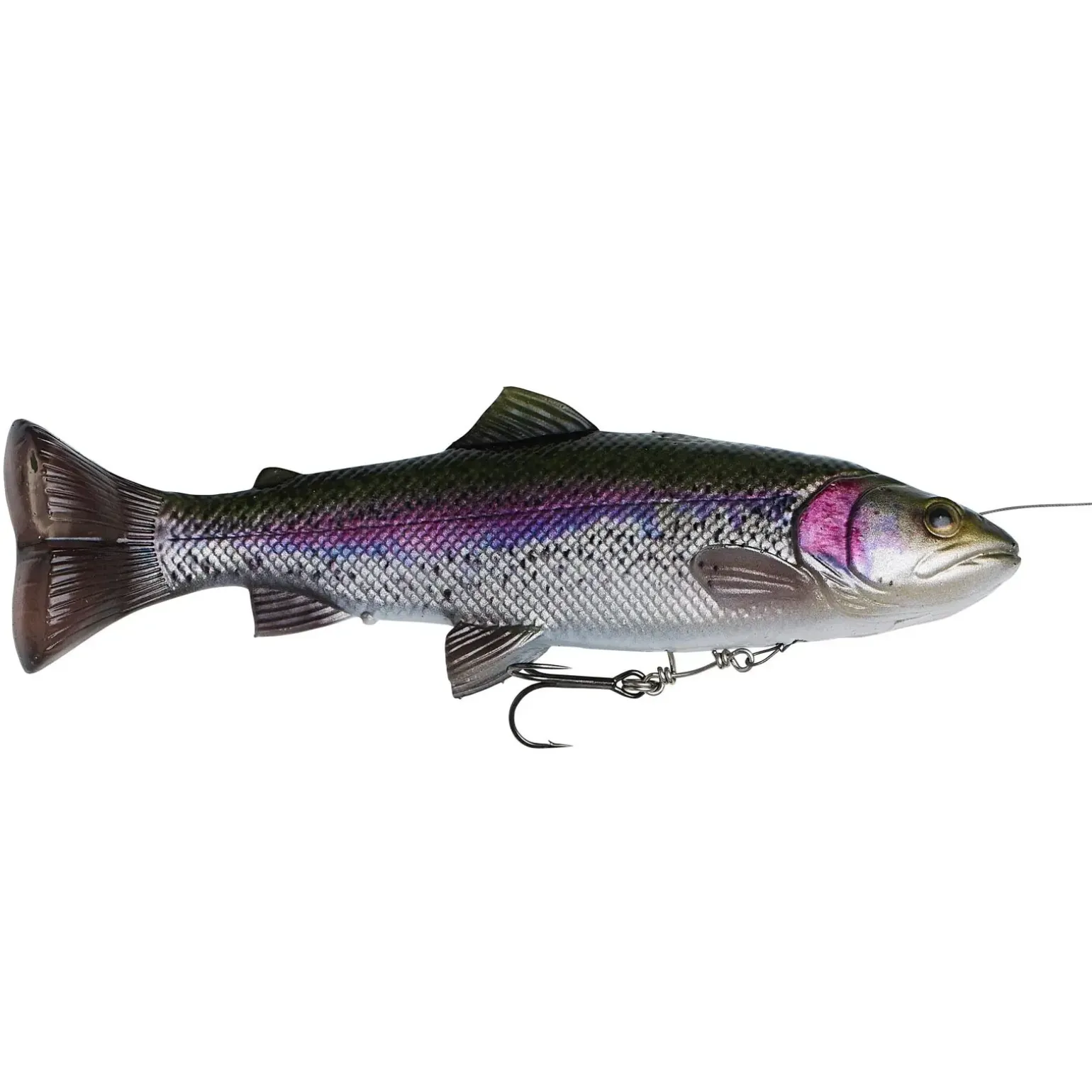 Savage Gear 4D Line Thru Pulsetail Trout 160 16cm 51g Slow Sink Rainbow Trout Swimbait Gummifisch