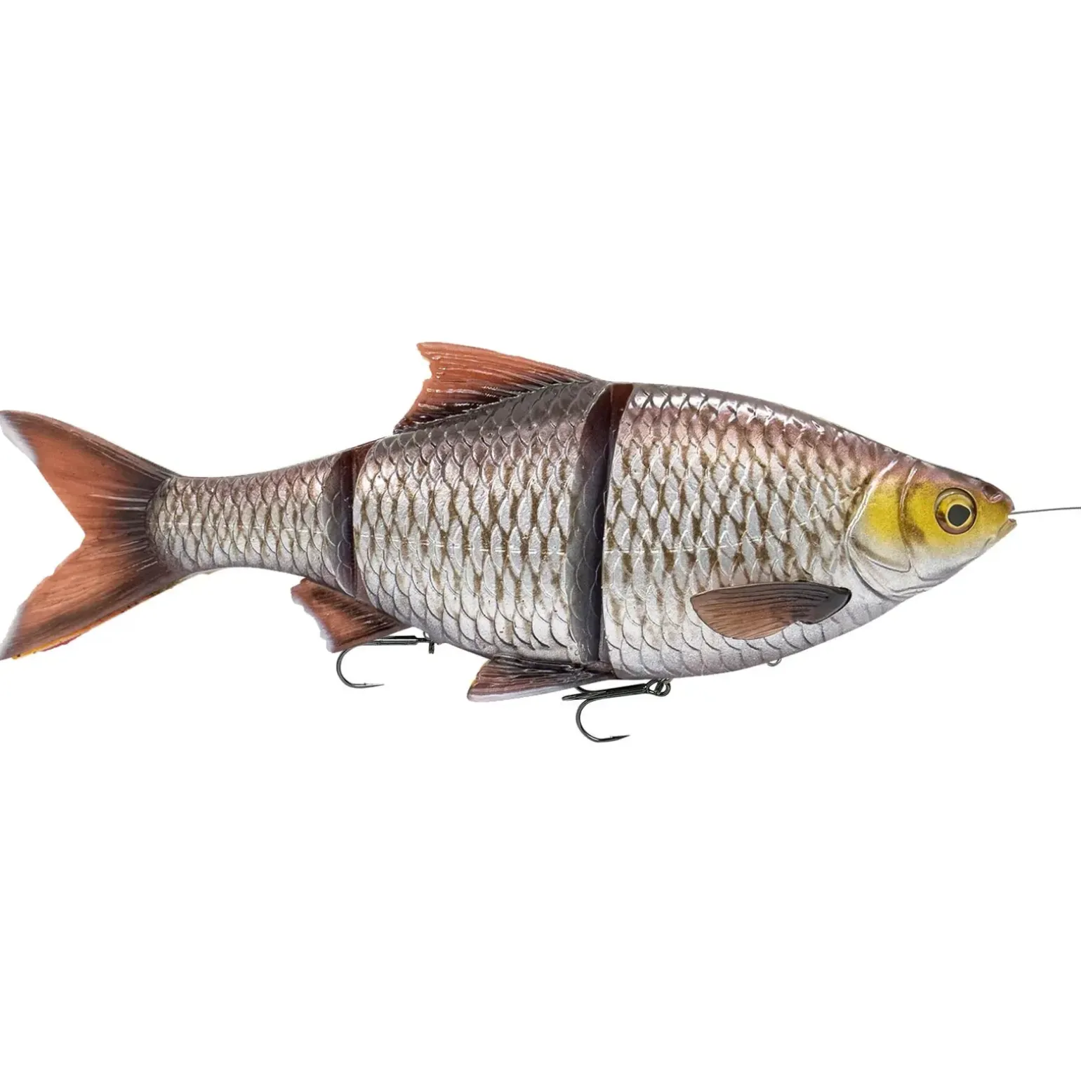 Savage Gear 4D Line Thru Roach 32cm 445g Sinking Silver Bream Ghost Hechtköder