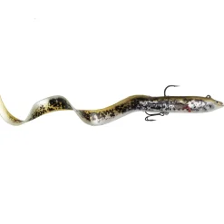Savage Gear 4D Real Eel 20cm Olive Pearl PHP Kunstköder montiert