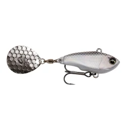 Savage Gear Fat Tail Spin 6,5cm 16g Sinking White Silver Weitwurfköder