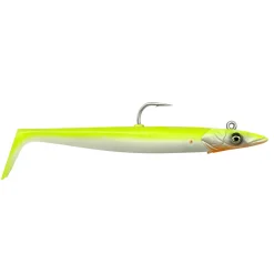 Savage Gear Sandeel V2 15.5cm 46g Lemon Back 2+1 Teile Gummifisch montiert