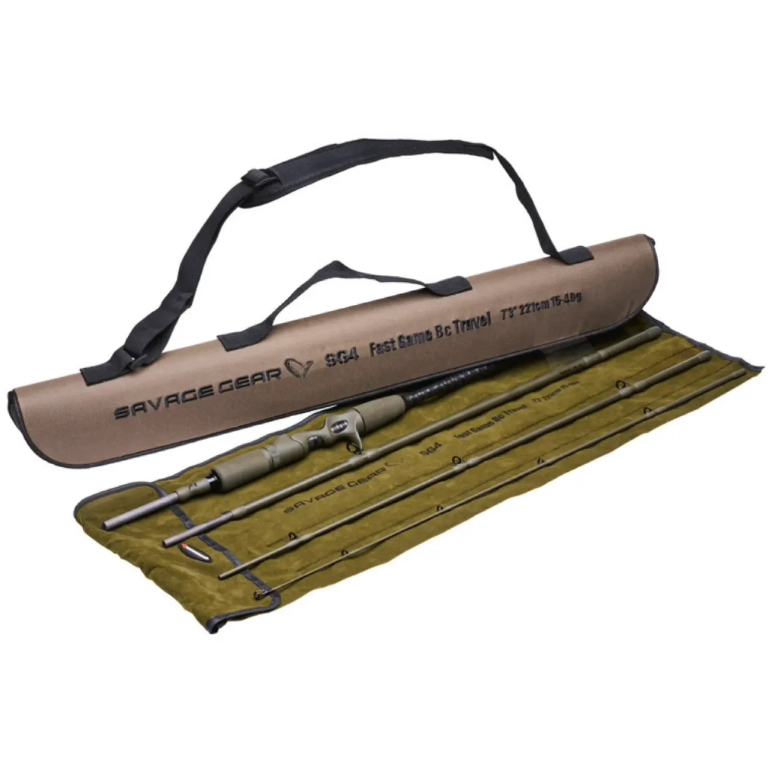 Savage Gear SG4 Fast Game BC Travel 2.21m 20-60g Reise-Baitcastrute