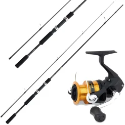 Shimano Rolle FX & Shimano Rute 2,10m 7-21g FX Forellenangeln Combo Angelset