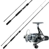 Shimano Rolle Sienna & Shimano Rute 2,40m 10-30g Forelle + Barsch Combo Angelset