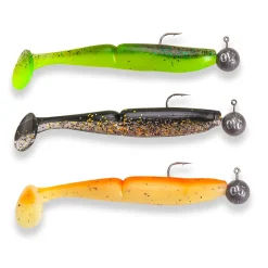 Sänger Splitfire 10cm/10g Action Pack 3 montiertes Gummifisch-Set