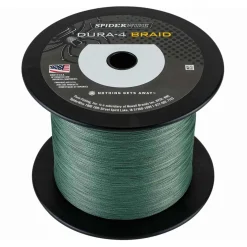 Spiderwire Dura 4 Braid 0,20mm Green 17,0kg 37lb Geflochtene Angelschnur Meterware