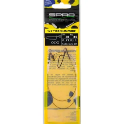 Spro Matt Black Leader 1x7 Titanium 0,56mm 50cm Kunstködervorfach