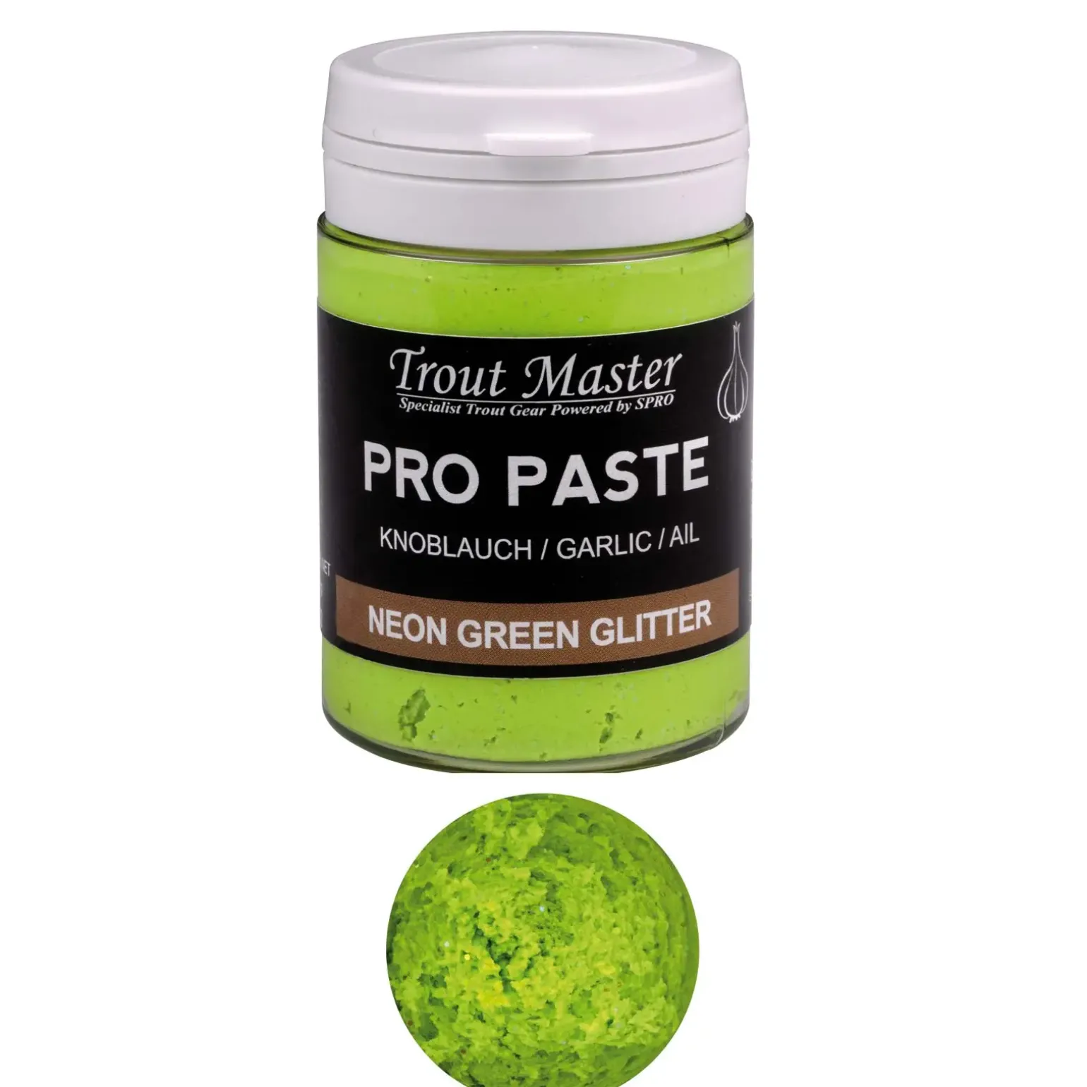 Spro Trout Master Pro Paste Forellenteig Neon GreenGlitter