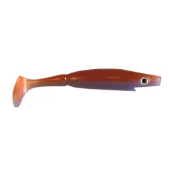 Strike Pro Piglet Shad 10cm Cinnamon Pro Blue 6pcs Gummifisch