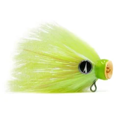VMC Baby Mustache Shallow UV Chartreuse 14g Jigkopf bleifrei