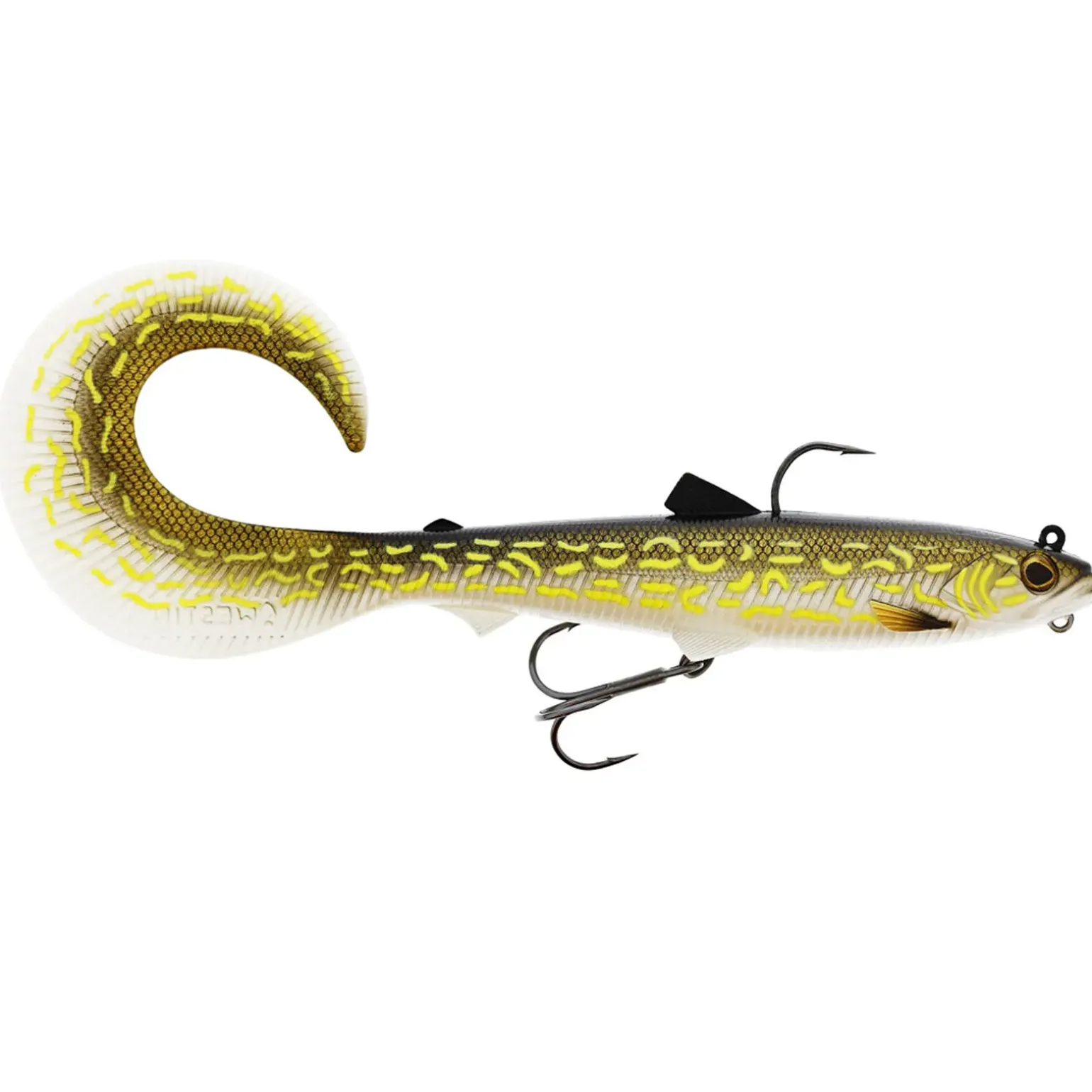 Westin Bullteez Curltail R2F 16cm 35g Sinking Natural Pike 1Pc Gummifisch