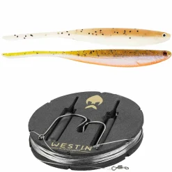 Westin Dropshot Rig Kit Shadteez Pintail 10g #2 150cm 0.26mm Clear Water Mix 2Pcs Angelset