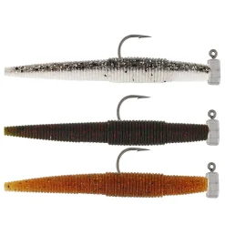 Westin Ned Worm R 'N R 7cm #2 2,5g Clear Water Mix 3Pcs Gummiwurm