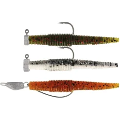 Westin Ned Worm Slim R 'N R 5.5cm 1g/2g/3.5g Dark Water Mix 3pcs Gummiwurm